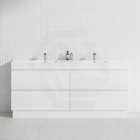 4-Drawer 1200/1500/1800mm Freestanding Bathroom Vanity Kickboard Single/Double Multi-Colour Cabinet Only