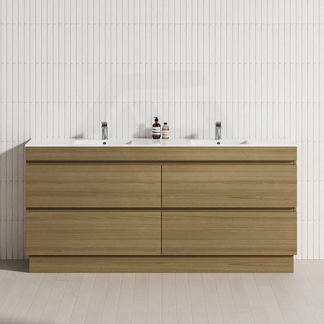 4-Drawer 1200/1500/1800mm Freestanding Bathroom Vanity Kickboard Single/Double Multi-Colour Cabinet Only
