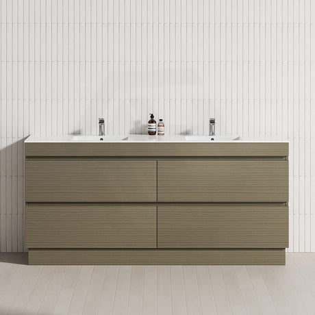4-Drawer 1200/1500/1800mm Freestanding Bathroom Vanity Kickboard Single/Double Multi-Colour Cabinet Only