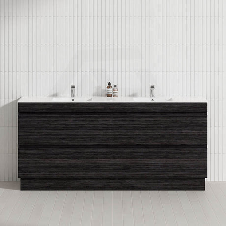 4-Drawer 1200/1500/1800mm Freestanding Bathroom Vanity Kickboard Single/Double Multi-Colour Cabinet Only