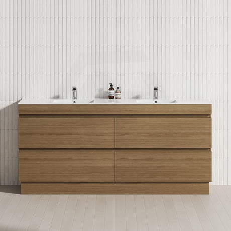 4-Drawer 1200/1500/1800mm Freestanding Bathroom Vanity Kickboard Single/Double Multi-Colour Cabinet Only