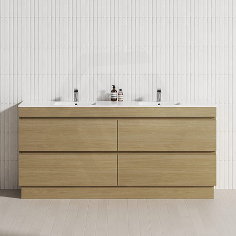 4-Drawer 1200/1500/1800mm Freestanding Bathroom Vanity Kickboard Single/Double Multi-Colour Cabinet Only