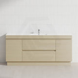 2-Door 2-Mid-Drawer 1200/1500/1800mm Freestanding Bathroom Vanity Kickboard Single/Double Multi-Colour Cabinet Only