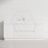 2-Drawer 2-Door 1800mm Freestanding Legs/Kickboard Vanity with Single Bowl Cabinet Only Variant Colour Available