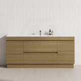 2-Door 2-Mid-Drawer 1200/1500/1800mm Freestanding Bathroom Vanity Kickboard Single/Double Multi-Colour Cabinet Only