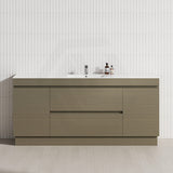 2-Door 2-Mid-Drawer 1200/1500/1800mm Freestanding Bathroom Vanity Kickboard Single/Double Multi-Colour Cabinet Only