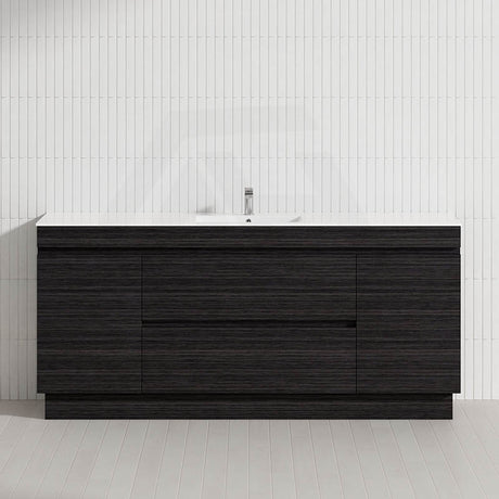 2-Door 2-Mid-Drawer 1200/1500/1800mm Freestanding Bathroom Vanity Kickboard Single/Double Multi-Colour Cabinet Only