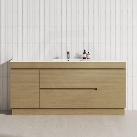 2-Door 2-Mid-Drawer 1200/1500/1800mm Freestanding Bathroom Vanity Kickboard Single/Double Multi-Colour Cabinet Only