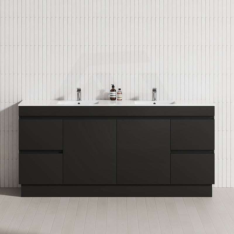 4-Drawer 2-Door 1200/1500/1800mm Freestanding Bathroom Vanity Kickboard Single/Double Multi-Colour Cabinet Only