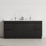 4-Drawer 2-Door 1200/1500/1800mm Freestanding Bathroom Vanity Kickboard Single/Double Multi-Colour Cabinet Only