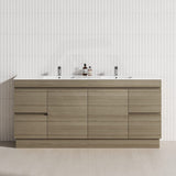 4-Drawer 2-Door 1200/1500/1800mm Freestanding Bathroom Vanity Kickboard Single/Double Multi-Colour Cabinet Only