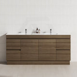 4-Drawer 2-Door 1200/1500/1800mm Freestanding Bathroom Vanity Kickboard Single/Double Multi-Colour Cabinet Only