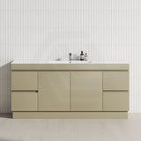 4-Drawer 2-Door 1200/1500/1800mm Freestanding Bathroom Vanity Kickboard Single/Double Multi-Colour Cabinet Only
