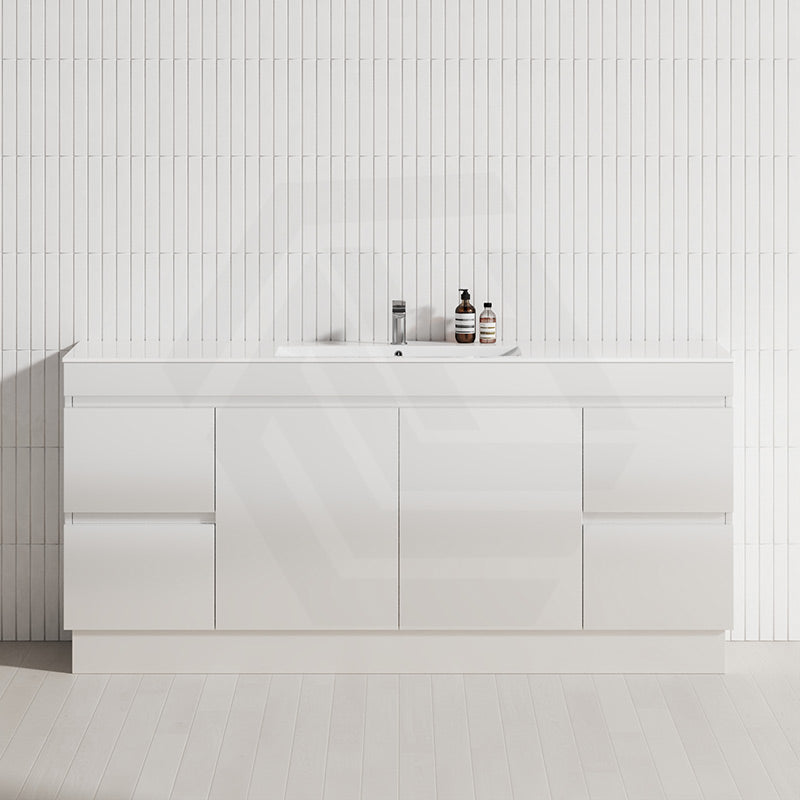 4-Drawer 2-Door 1200/1500/1800mm Freestanding Bathroom Vanity Kickboard Single/Double Multi-Colour Cabinet Only