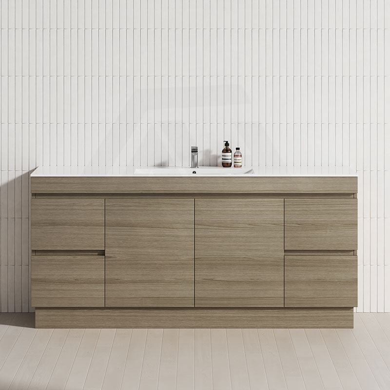 4-Drawer 2-Door 1200/1500/1800mm Freestanding Bathroom Vanity Kickboard Single/Double Multi-Colour Cabinet Only