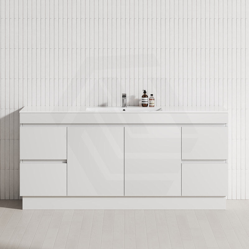 4-Drawer 2-Door 1200/1500/1800mm Freestanding Bathroom Vanity Kickboard Single/Double Multi-Colour Cabinet Only