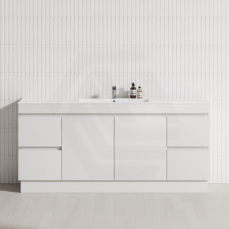 4-Drawer 2-Door 1200/1500/1800mm Freestanding Bathroom Vanity Kickboard Single/Double Multi-Colour Cabinet Only