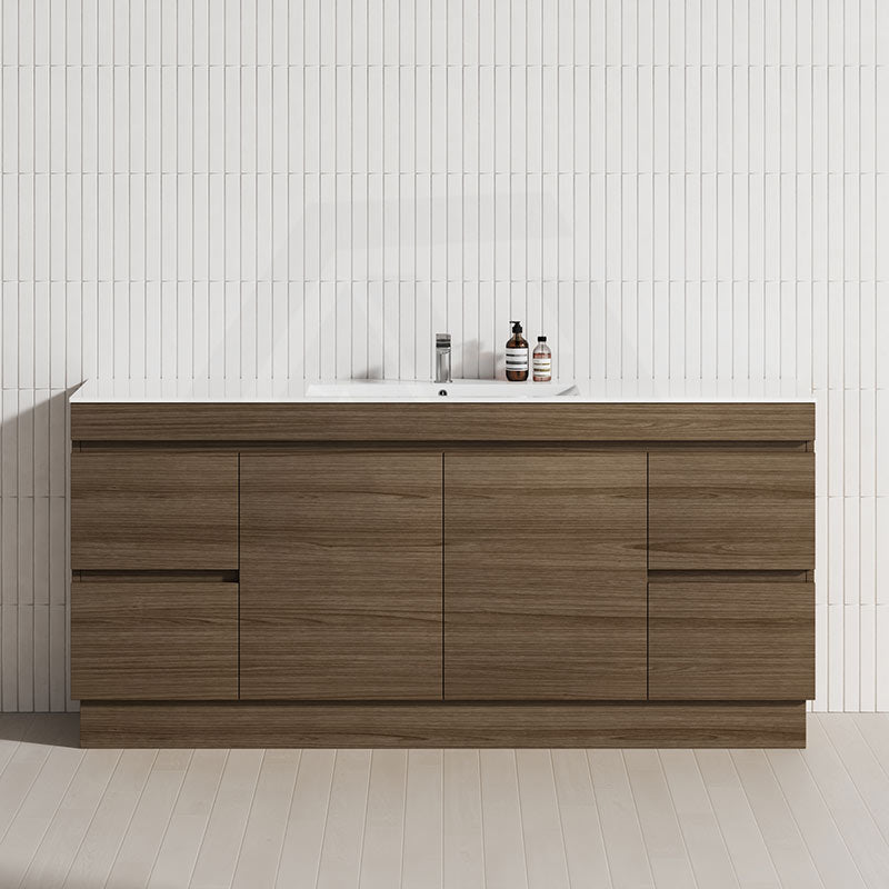 4-Drawer 2-Door 1200/1500/1800mm Freestanding Bathroom Vanity Kickboard Single/Double Multi-Colour Cabinet Only