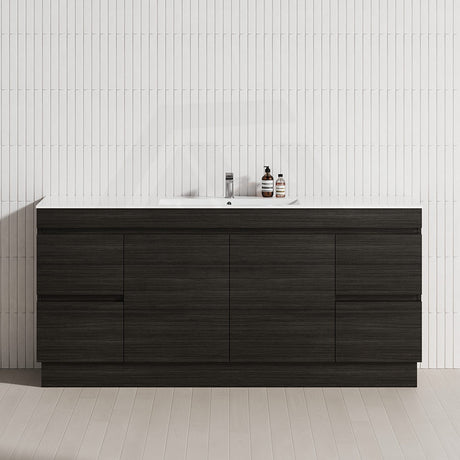 4-Drawer 2-Door 1200/1500/1800mm Freestanding Bathroom Vanity Kickboard Single/Double Multi-Colour Cabinet Only