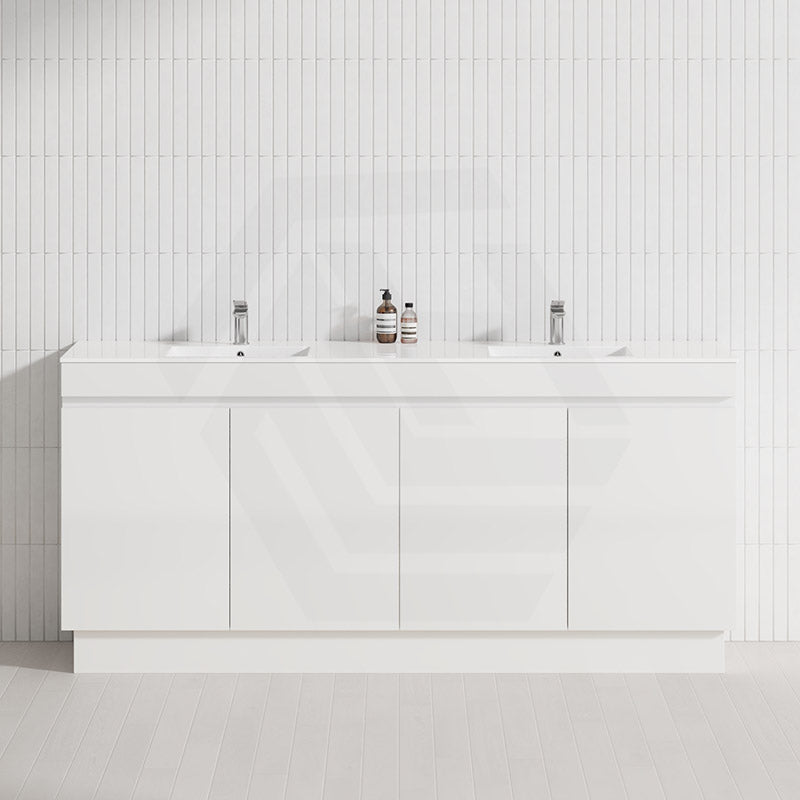 4-Door 1500/1800mm Freestanding Bathroom Vanity Kickboard Double Multi-Colour Cabinet Only