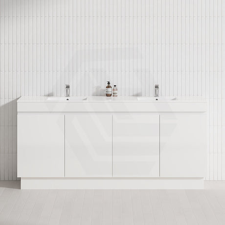 4-Door 1500/1800mm Freestanding Bathroom Vanity Kickboard Double Multi-Colour Cabinet Only