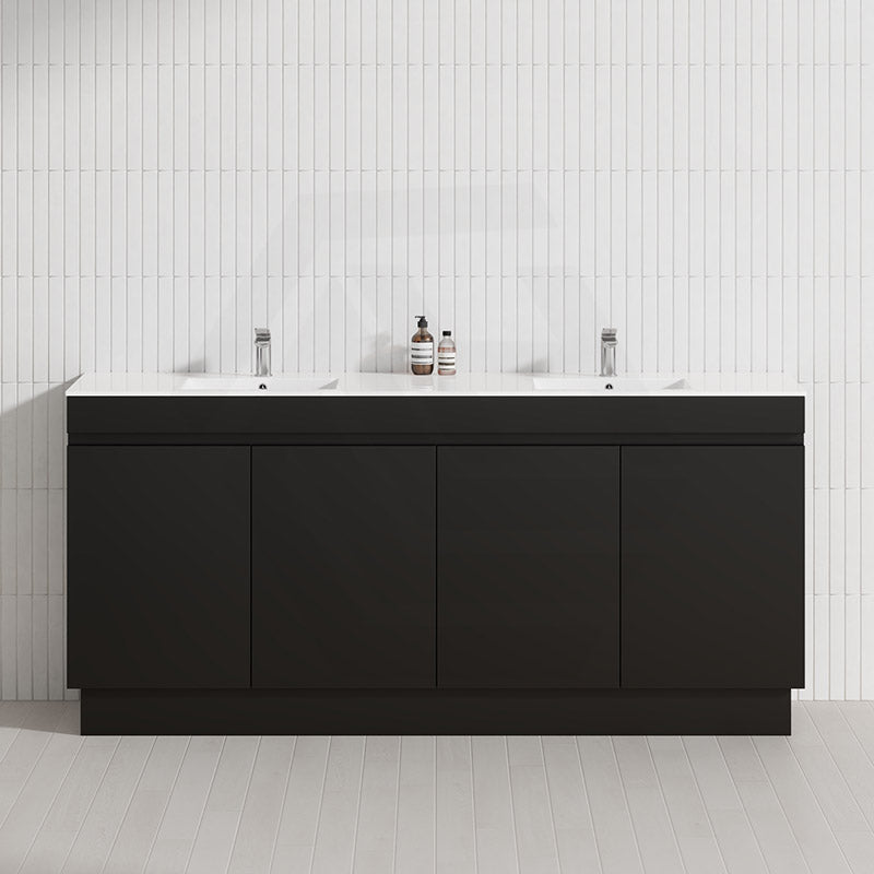 4-Door 1500/1800mm Freestanding Bathroom Vanity Kickboard Double Multi-Colour Cabinet Only