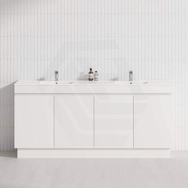 4-Door 1500/1800mm Freestanding Bathroom Vanity Kickboard Double Multi-Colour Cabinet Only