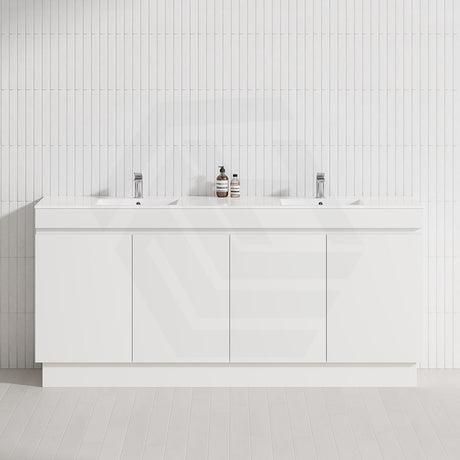 4-Door 1500/1800mm Freestanding Bathroom Vanity Kickboard Double Multi-Colour Cabinet Only