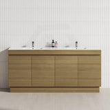 4-Door 1500/1800mm Freestanding Bathroom Vanity Kickboard Double Multi-Colour Cabinet Only