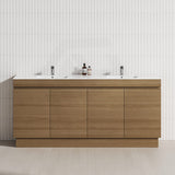 4-Door 1500/1800mm Freestanding Bathroom Vanity Kickboard Double Multi-Colour Cabinet Only
