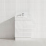 2-Door Narrow 600/750/900mm Freestanding Bathroom Vanity with Kickboard 600/750/900mm Multi-Colour Cabinet Only
