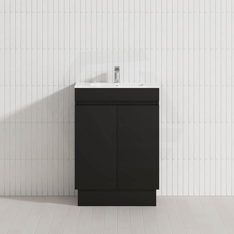 2-Door Narrow 600/750/900mm Freestanding Bathroom Vanity with Kickboard 600/750/900mm Multi-Colour Cabinet Only