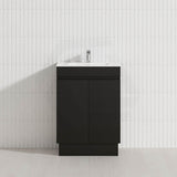 2-Door Narrow 600/750/900mm Freestanding Bathroom Vanity with Kickboard 600/750/900mm Multi-Colour Cabinet Only