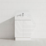2-Door Narrow 600/750/900mm Freestanding Bathroom Vanity with Kickboard 600/750/900mm Multi-Colour Cabinet Only