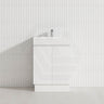 2-Door Narrow 600/750/900mm Freestanding Bathroom Vanity with Kickboard 600/750/900mm Multi-Colour Cabinet Only