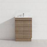2-Door Narrow 600/750/900mm Freestanding Bathroom Vanity with Kickboard 600/750/900mm Multi-Colour Cabinet Only