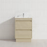 2-Drawer 600/750/900/1200mm Freestanding Bathroom Vanity Kickboard Single Multi-Colour Cabinet Only