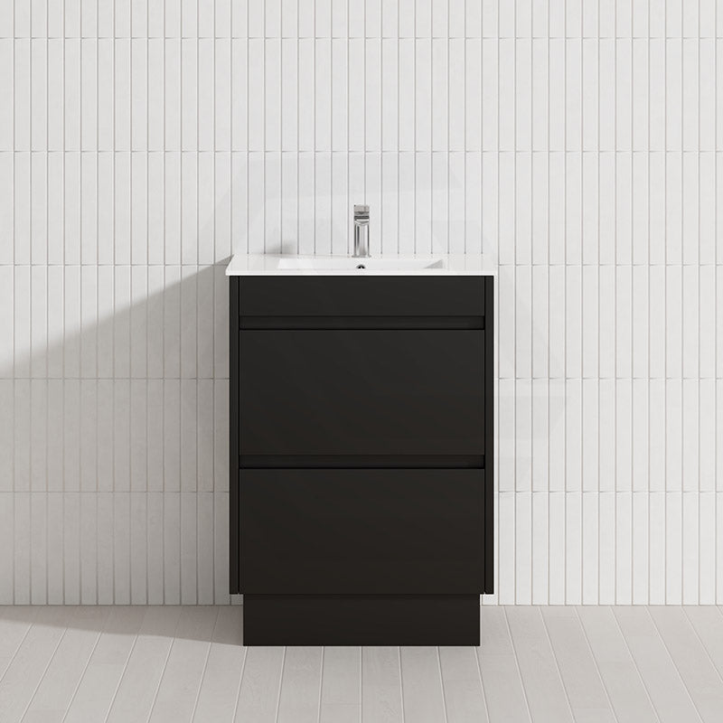 2-Drawer 600/750/900/1200mm Freestanding Bathroom Vanity Kickboard Single Multi-Colour Cabinet Only