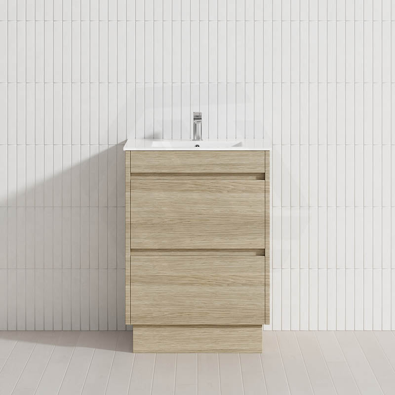 2-Drawer 600/750/900/1200mm Freestanding Bathroom Vanity Kickboard Single Multi-Colour Cabinet Only