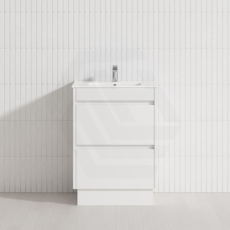 2-Drawer 600/750/900/1200mm Freestanding Bathroom Vanity Kickboard Single Multi-Colour Cabinet Only
