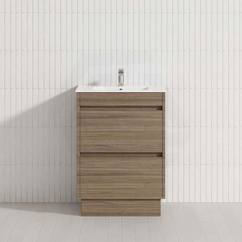2-Drawer 600/750/900/1200mm Freestanding Bathroom Vanity Kickboard Single Multi-Colour Cabinet Only