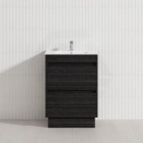 2-Drawer 600/750/900/1200mm Freestanding Bathroom Vanity Kickboard Single Multi-Colour Cabinet Only