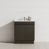 2-Door 600/750/900mm Freestanding Bathroom Vanity with Kickboard 600/750/900mm Multi-Colour Cabinet Only