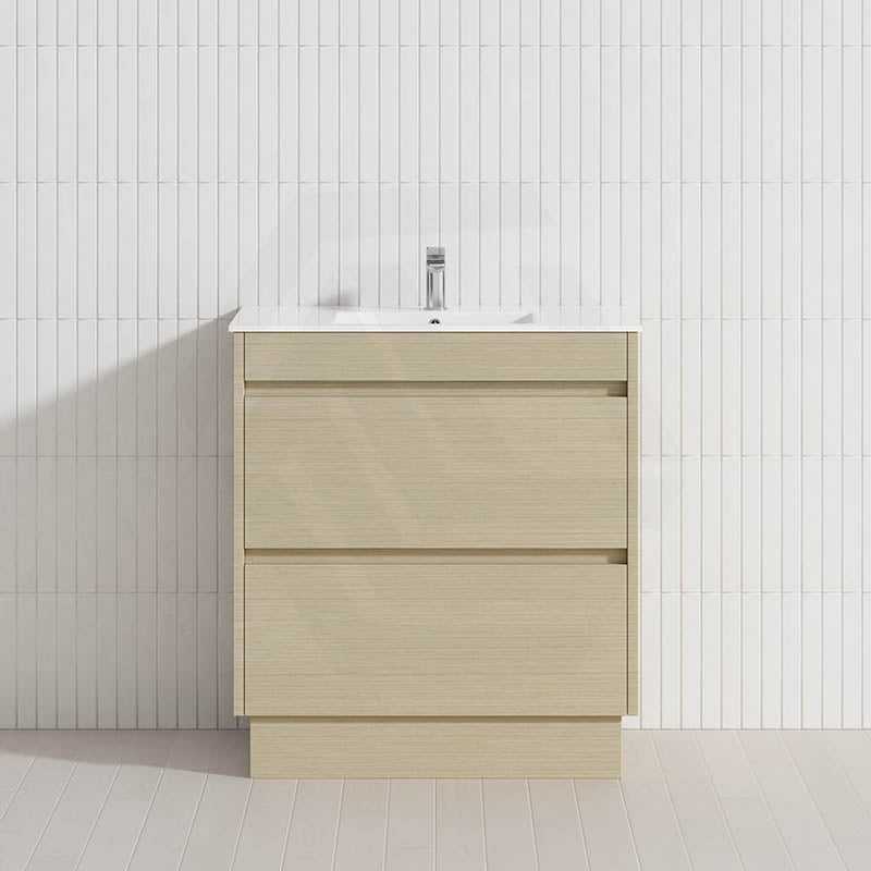 2-Drawer 600/750/900/1200mm Freestanding Bathroom Vanity Kickboard Single Multi-Colour Cabinet Only