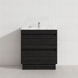 2-Drawer 600/750/900/1200mm Freestanding Bathroom Vanity Kickboard Single Multi-Colour Cabinet Only