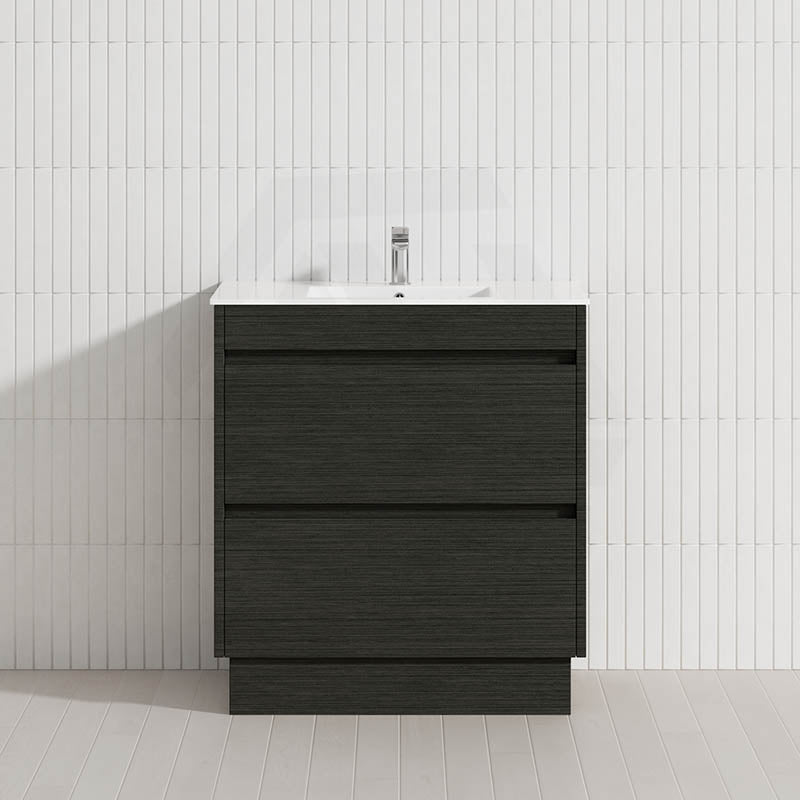2-Drawer 600/750/900/1200mm Freestanding Bathroom Vanity Kickboard Single Multi-Colour Cabinet Only