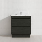 2-Drawer 600/750/900/1200mm Freestanding Bathroom Vanity Kickboard Single Multi-Colour Cabinet Only