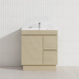 750mm Freestanding Bathroom Vanity with Legs/Kickboard 2-Drawer 1-Door Multi-Colour Cabinet Only