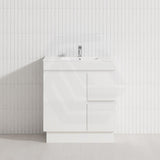 750mm Freestanding Bathroom Vanity with Legs/Kickboard 2-Drawer 1-Door Multi-Colour Cabinet Only
