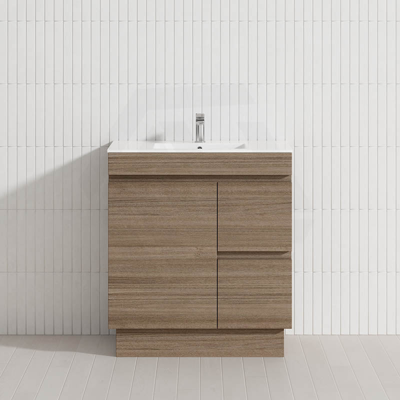 750mm Freestanding Bathroom Vanity with Legs/Kickboard 2-Drawer 1-Door Multi-Colour Cabinet Only